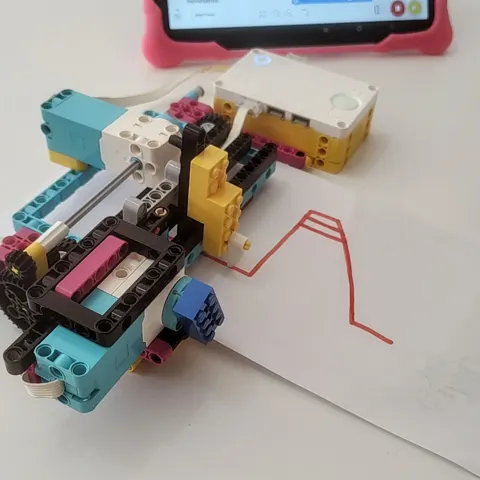 Robot seguidor construido con LEGO SPIKE Prime